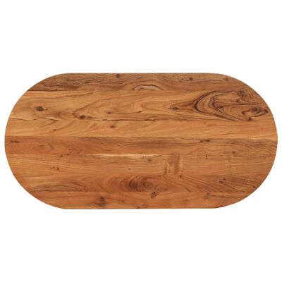 vidaXL Tafelblad ovaal 100x50x3,8 cm massief acaciahout