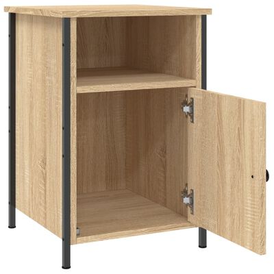 vidaXL Nachtkastje 40x42x60 cm bewerkt hout sonoma eikenkleurig