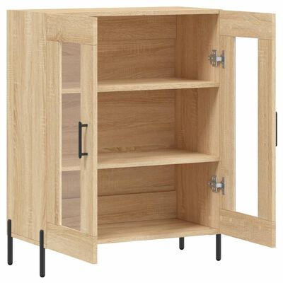 vidaXL Dressoir 69,5x34x90 cm bewerkt hout sonoma eikenkleurig