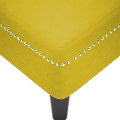 vidaXL Chaise longue met kussen en rechterarmleuning fluweel geel