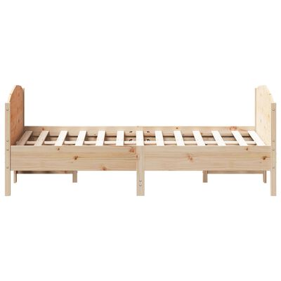 vidaXL Bedframe zonder matras massief grenenhout 140x190 cm