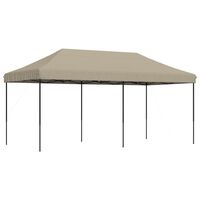 vidaXL Partytent inklapbaar pop-up 580x292x315 cm taupe