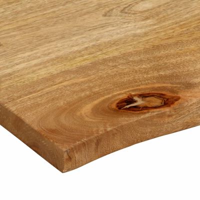 vidaXL Tafelblad met natuurlijke rand 90x80x2,5 cm massief mangohout