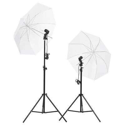 vidaXL Fotostudioset met lichtset, achtergrondscherm en reflector