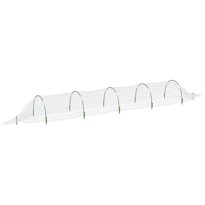 vidaXL Kweektunnels 2 st 1,5x5 m glasvezel en polypropeen