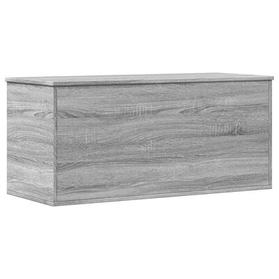 vidaXL Opbergbox 100x42x46 cm bewerkt hout grijs sonoma eikenkleurig