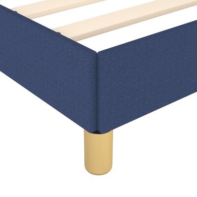 vidaXL Bedframe met hoofdeinde stof blauw 120x200 cm