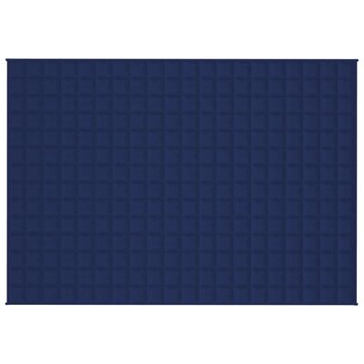 vidaXL Verzwaringsdeken 140x200 cm 6 kg stof blauw