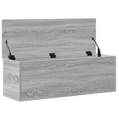 vidaXL Opbergbox 102x35x35 cm bewerkt hout grijs sonoma eikenkleurig