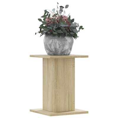 vidaXL Plantenstandaards 2 st 30x30x40 cm bewerkt hout sonoma eiken