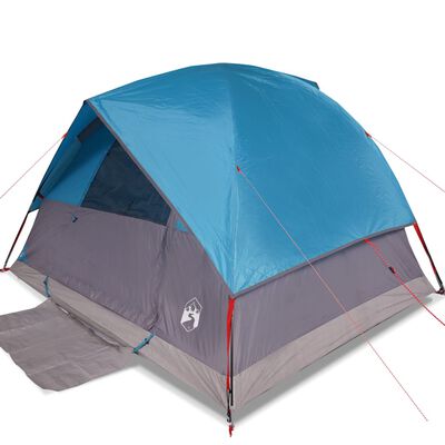 vidaXL Koepeltent 6-persoons waterdicht blauw