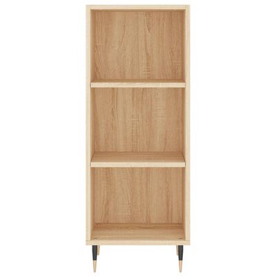 vidaXL Hoge kast 34,5x32,5x180 cm bewerkt hout sonoma eikenkleurig