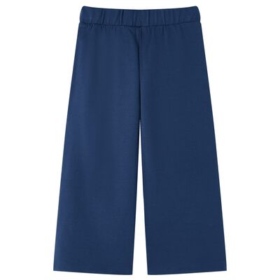 Kinderbroek met wijde pijpen 140 marineblauw