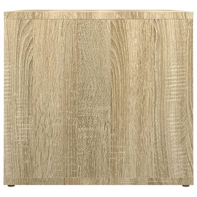 vidaXL Nachtkastje 41x40x36 cm bewerkt hout sonoma eikenkleurig