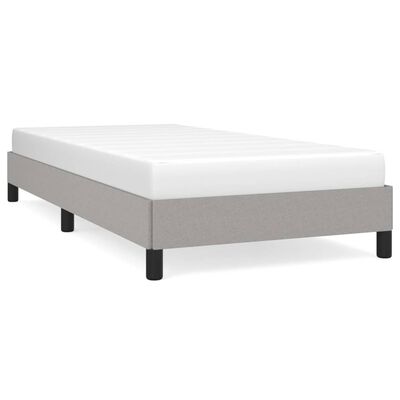 vidaXL Bedframe stof lichtgrijs 100x200 cm