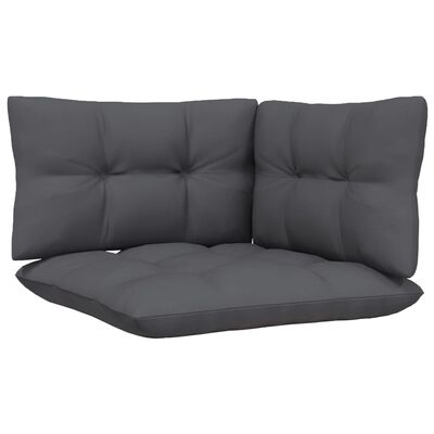 vidaXL 6-delige Loungeset met kussens massief grenenhout