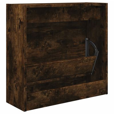 vidaXL Schoenenkast 60x21x57 cm bewerkt hout gerookt eikenkleurig