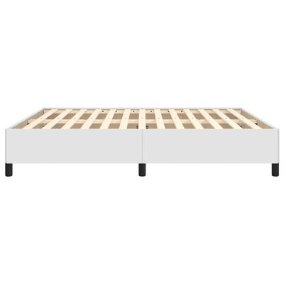 vidaXL Bedframe kunstleer wit 180x200 cm