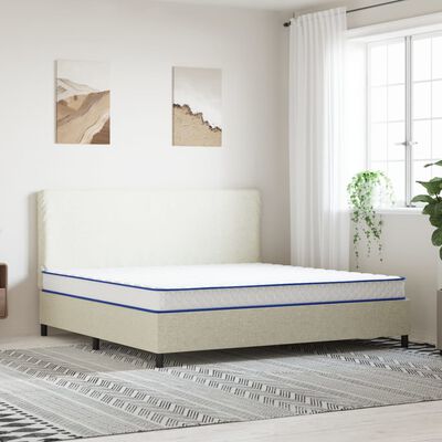 vidaXL Traagschuimmatras 200x200x17 cm wit