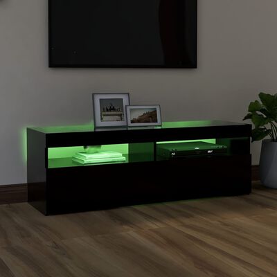 Margaret Mitchell Bladeren verzamelen Ontslag vidaXL Tv-meubel met LED-verlichting 120x35x40 cm zwart kopen? | vidaXL.nl