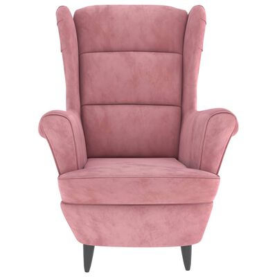 vidaXL Fauteuil fluweel roze