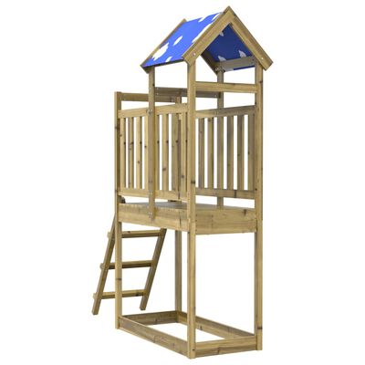 vidaXL Speeltoren ladder 110,5x52,5x215 cm geïmpregneerd grenenhout