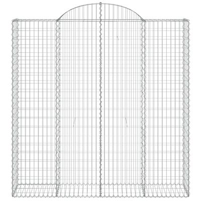 vidaXL Schanskorven 10 st gewelfd 200x50x200/220 cm ijzer