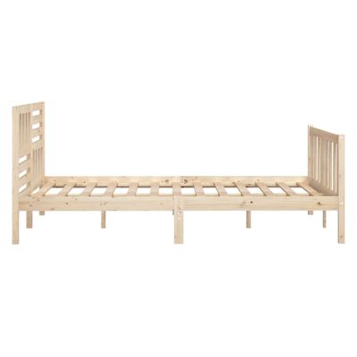 vidaXL Bedframe massief hout 140x190 cm