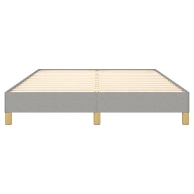 vidaXL Bedframe zonder matras stof lichtgrijs 160x200 cm