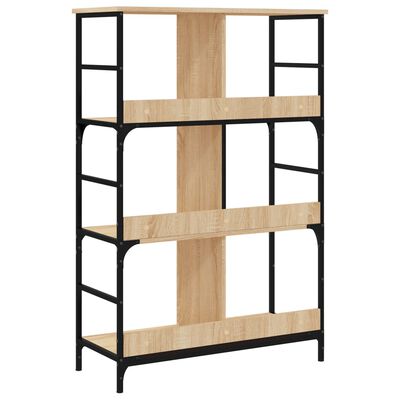 vidaXL Boekenrek 78,5x33x117,5 cm bewerkt hout sonoma eikenkleurig