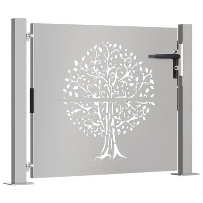 vidaXL Poort 105x105 cm boomontwerp cortenstaal