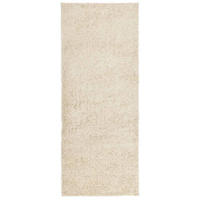 vidaXL Vloerkleed PAMPLONA shaggy hoogpolig modern 80x200 cm goudkleur