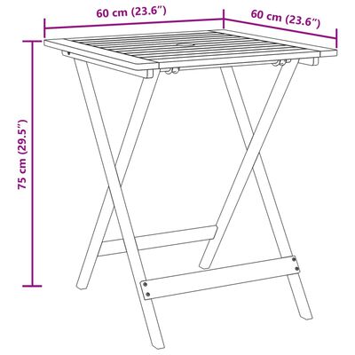 vidaXL 3-delige Bistroset poly rattan en massief hout grijs