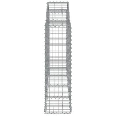 vidaXL Schanskorven 3 st gewelfd 200x30x100/120 cm ijzer