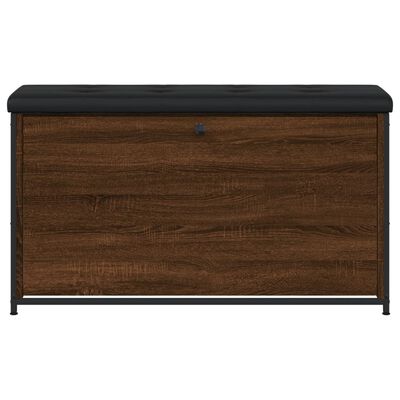 vidaXL Schoenenbankje met klaplade 102x32x56 cm bruin eikenkleur