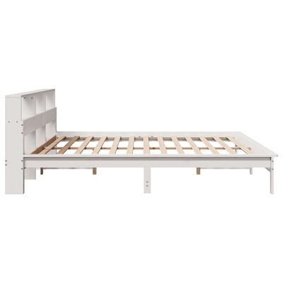 vidaXL Bedframe zonder matras massief grenenhout wit 200x200 cm