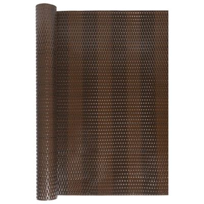 vidaXL Balkonscherm 1000x90 cm poly rattan bruin en zwart