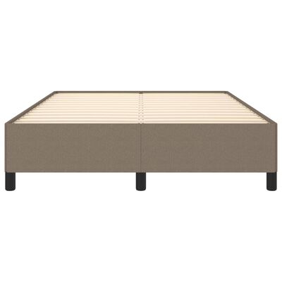 vidaXL Bedframe zonder matras stof taupe 140x190 cm