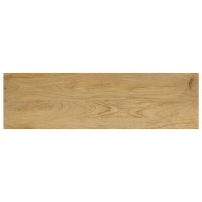 vidaXL Wandtafel 120x35x76 cm massief mangohout en staal