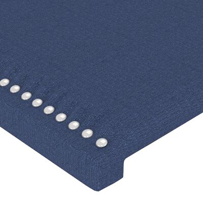 vidaXL Hoofdborden 4 st 100x5x78/88 cm stof blauw