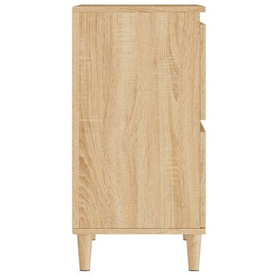 vidaXL Dressoirs 2 st 60x35x70 cm bewerkt hout sonoma eikenkleurig