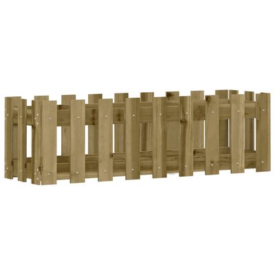 vidaXL Plantenbak verhoogd hekontwerp 100x30x30 cm geïmpregneerd hout