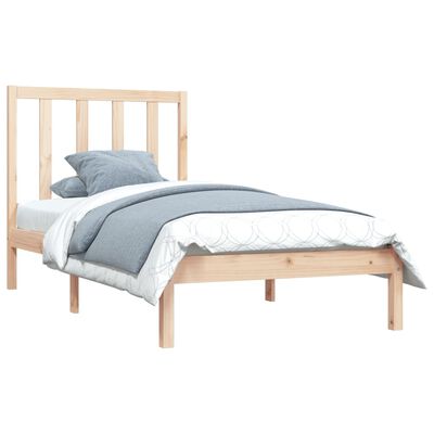 vidaXL Bedframe massief grenenhout 90x200 cm