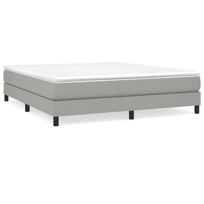 vidaXL Bedframe stof lichtgrijs 160x200 cm