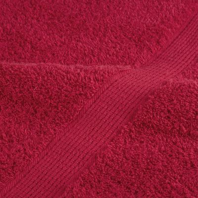 vidaXL Saunadoeken SOLUND 10 st 600 g/m² 80x200 cm rood