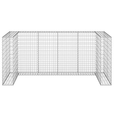 vidaXL Schanskorf voor containers 254x100x110 cm gegalvaniseerd staal