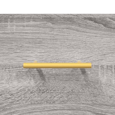 vidaXL Wandkast 100x36,5x35 cm bewerkt hout grijs sonoma eikenkleurig