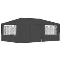 vidaXL Partytent met zijwanden professioneel 90 g/m² 4x6 m antraciet