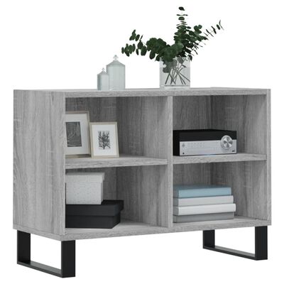 vidaXL Tv-meubel 69,5x30x50 cm bewerkt hout grijs sonoma eikenkleurig