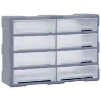 vidaXL Organiser met 8 grote lades 52x16x37 cm